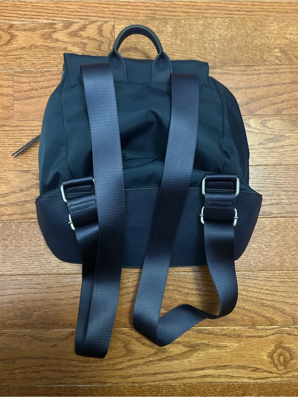 Karl Lagerfeld Navy Blue Backpack with Logo Accent